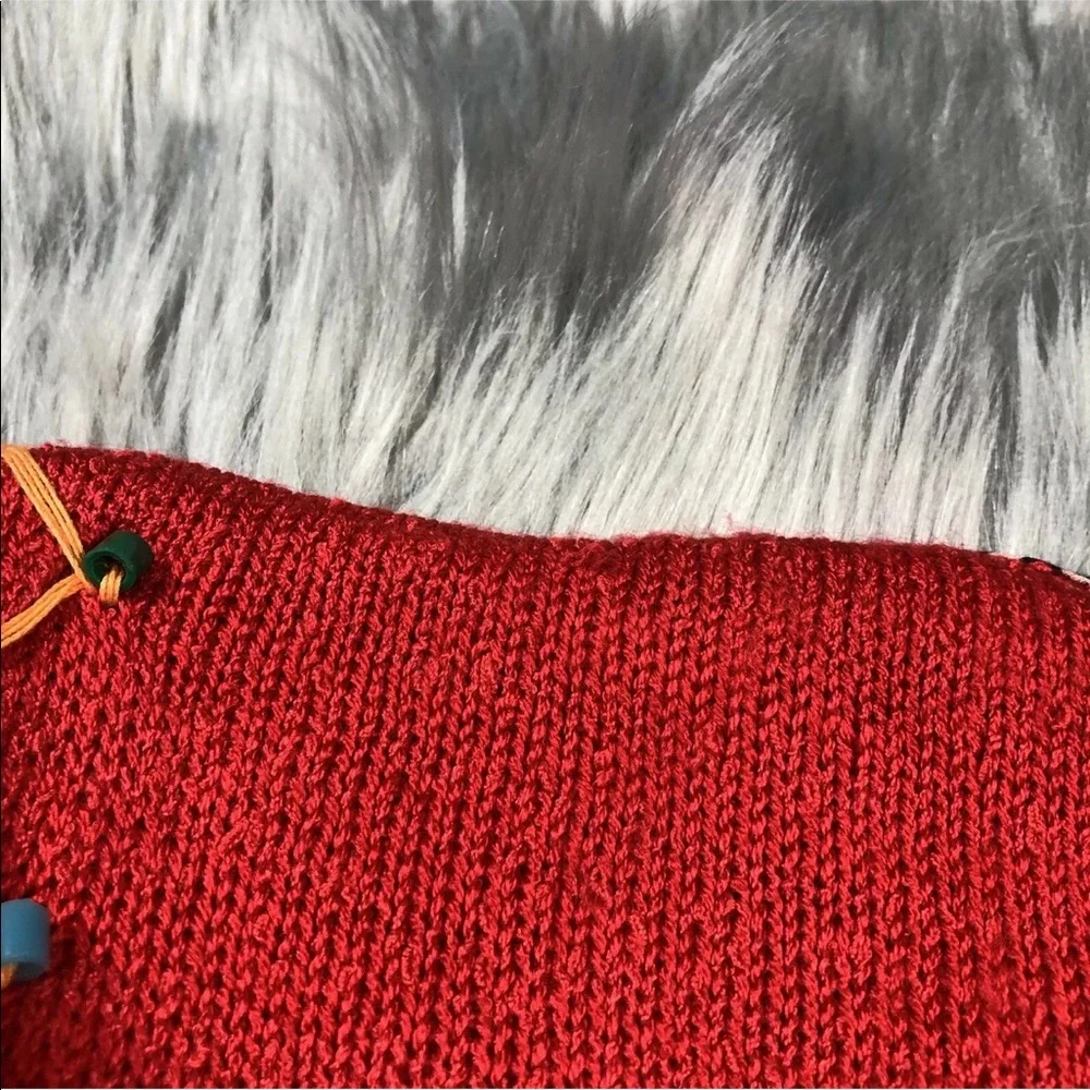 Vintage 1970s Arpeja Red Acrylic Bead Vest